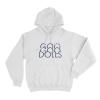 Stacked Logo Unisex Hoodie White